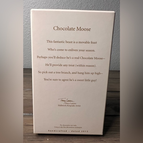 Hallmark Keepsake NEW 2012 “Chocolate Moose Christmas Ornament - Picture 9 of 9